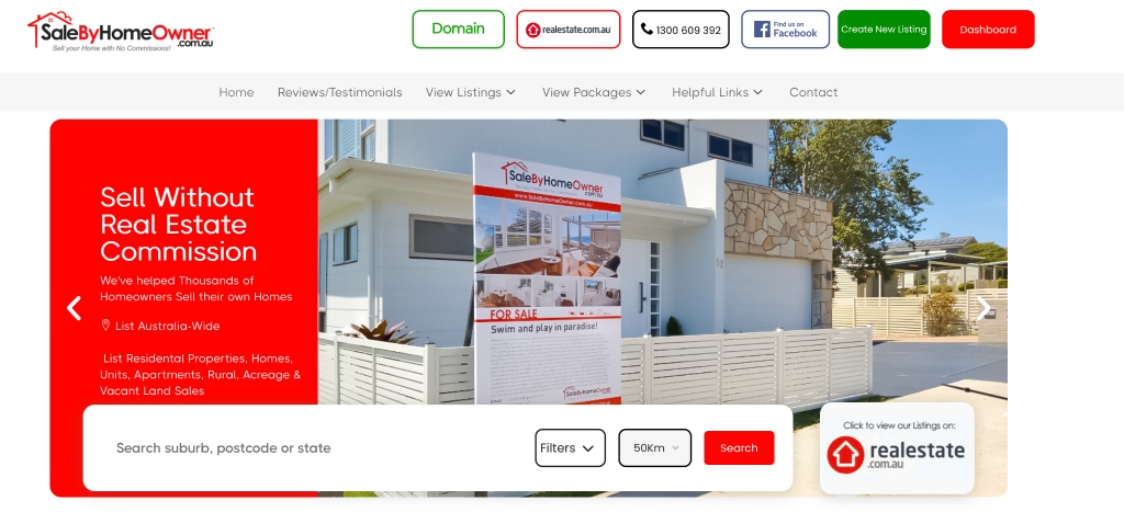 can you sell privately on realestate.com.au?