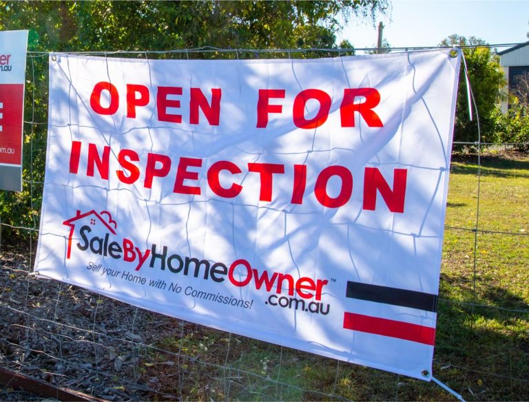 Large ‘Open For Inspection’ Banner Flag — Yours to Keep